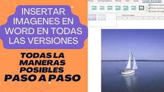 INSERTAR Y EDITAR IMÁGENES EN WORD [upl. by Butterworth]
