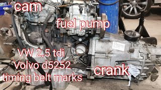 VW lt35  46 Volvo d5252 how to cambelt timing [upl. by Mcwilliams836]