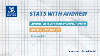 Stats with Andrew  Episode 1 Genstat Anova [upl. by Koo]