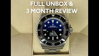 Rolex Sea Dweller Deepsea James Cameron 126660 Full Unbox amp 3 Month Review [upl. by Davey]