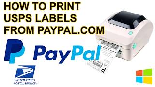 How to Print 4x6 Shipping Label for USPS Postage from Paypalcom instead of USPScom on Windows [upl. by Kruger]