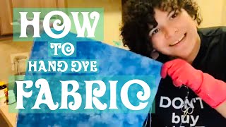 Flosstube Tutorial How to hand dye cross stitch fabric [upl. by Neeron479]