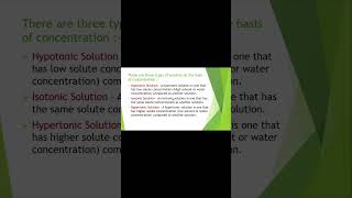 Hypotonic Hypertonic amp Isotonic solution shorts science biologyclass9 biology shortvideo [upl. by Clougher]