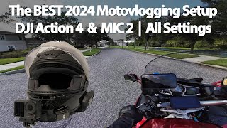 My NEW And BEST Motovlogging Helmet Setup 2024  DJI Action 4 amp MIC 2 [upl. by Rovner]