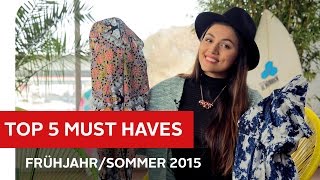 5 MUST HAVES für FRÜHLING amp SOMMER 2015 von Anna Maria Damm – OTTO [upl. by Griffy347]