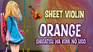 Orange Violín Tutorial  Tab Tutorial  Sheet Music violín [upl. by Twyla]