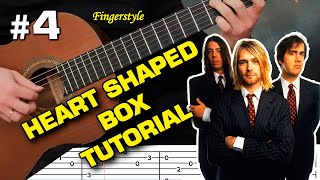 How to Play quotHeart Shaped Boxquot on Guitar Tutorial Tab Fingerstyle  Volkov Nirvana Tutorial [upl. by Aushoj]