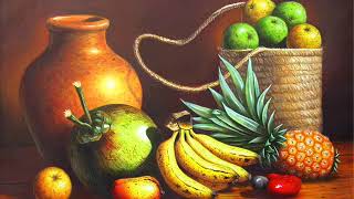 Arte dominicano FRUTAS Y BODEGONES PINTURAS COSTUMBRISTArepublicadominicana pintordominicano [upl. by Grace]