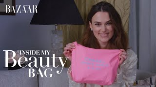 Keira Knightley  Inside my beauty bag  Bazaar UK [upl. by Simpson]