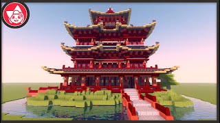 Timelapse  I build Large ASIAN temple in Minecraft [upl. by Natsyrk12]