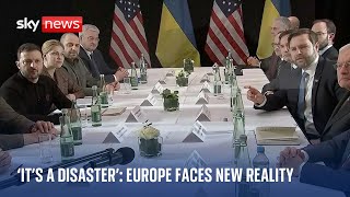 Europe and Ukraine face up to new reality as Zelenskyy meets JD Vance [upl. by Tompkins]