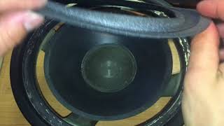 How To Replace Blown Speaker Surrounds Detailed Instructions 8 in Boston Speaker Repair [upl. by Eanrahs]