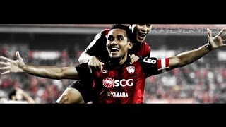 ธีรศิลป์ แดงดา Teerasil Dangda Perfect Striker Crazy Skills Dribbling Goals HD [upl. by Loyce]