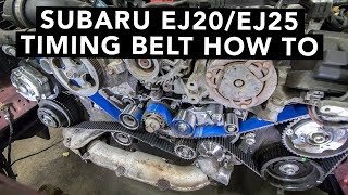 How To Change A Subaru DOHC EJ20 EJ25 Timing Belt [upl. by Niffirg]