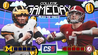 RFL College Series 5 5 Michigan 20 vs 3 Alabama 20 Week 3  NCAA Football 23 [upl. by Akemyt356]