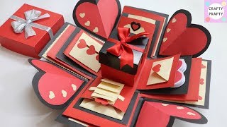 Explosion Box Tutorial for Beginners  How to Make Basic Explosion Box for Valentine Anniversary [upl. by Ahseram]