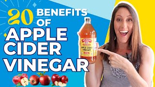 20 POWERFUL Health Benefits of Apple Cider Vinegar  ACV Uses for Wellness [upl. by Timothy]