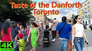 【4K】TASTE OF THE DANFORTH TORONTO GREEKTOWN CANADAS LARGEST GREEK STREET FESTIVAL [upl. by Adnohral]