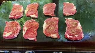 Blackstone Griddle  Diner Style Seared Ribeye Steaks  Everyday BBQ [upl. by Dressel417]