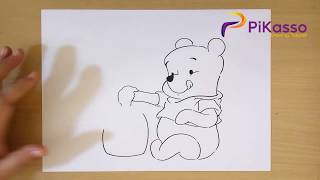 How to draw Winnie The Pooh  Winnie The Pooh Easy Draw Tutorial [upl. by Verge]