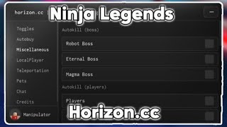 OP Ninja Legends Script  Horizoncc [upl. by Ehsom]