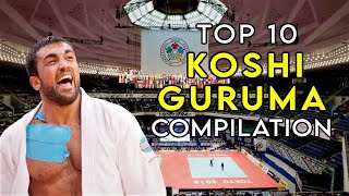 Top 10 Judo Koshi guruma Compilation Highlights  腰車 [upl. by Nashoma]