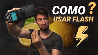 Como empezar a USAR el FLASH externo ⚡️ en FOTOGRAFIA de ALIMENTOS [upl. by Nihs]