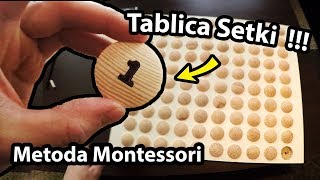 Tablica Setki   Jak Zrobiłem Pomoce Montessori  Wyjazd z Przyczepą Kempingową Vlog 264 [upl. by Dalury]