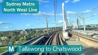 Transport for Sydney Vlog 838 Tallawong to Chatswood  Sydney Metro North West Line [upl. by Atinahs933]