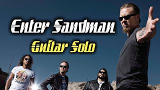 Metallica  Enter Sandman Solo Backing Track Guitar Solo [upl. by Basil263]