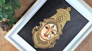 Tanjore Style Painting on Canvas l Graceful Maa Durga Devi Divine painting on Canvas for Pooja room [upl. by Seitz]