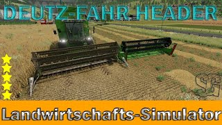 LS22 Modvorstellung  DEUTZFAHR HEADER V1200  Ls22 Mods [upl. by Osgood527]