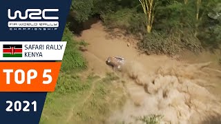 TOP 5 close calls  WRC Safari Rally Kenya 2021 [upl. by Nickolaus164]