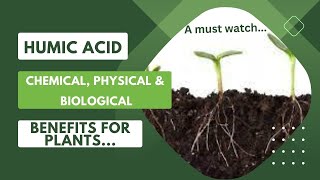 Humic Acid for plants  Chemical Physical amp Biological Benefits gardening fertilizer [upl. by Annovahs]