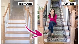 Install A Stair Runner in ONE DAY [upl. by Omrelliug421]