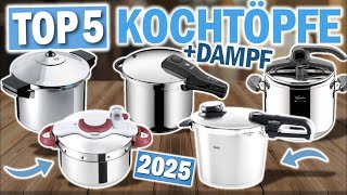 TOP 5 DAMPF KOCHTÖPFE 2025  Die Besten Dampfkochtöpfe 2025 [upl. by Ynoble]