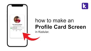 How to Make a Profile Card Screen  Kodular Tutorial [upl. by Argus]