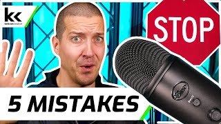 Blue Yeti Microphone  Stop Making These 5 Mistakes [upl. by Enirehs334]