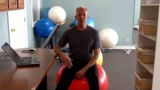 How to Use an Exercise Ball ChairPlus Standing Desk Tips [upl. by Everara]