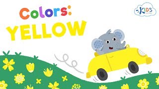 What Color is Yellow  Learning Colors for Toddlers Preschool and Kindergarten  Kids Academy [upl. by Kaiulani]