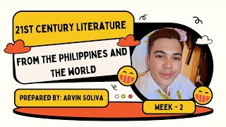 21st Century Literature from the Philippines and the World WEEK2 [upl. by Chic]