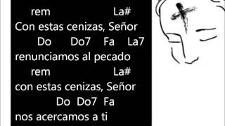 Con estas cenizas Señor  L C Montgomery canto para miercoles de ceniza letra y acordes [upl. by Etteinotna]