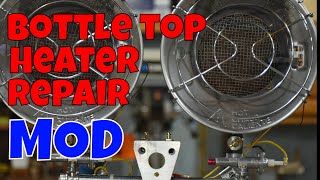 Today I fix my bottle top heater sunflower heater and show you how I did it [upl. by Ramedlav]