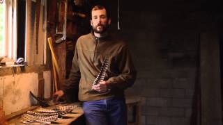 How to make fletchings from wild turkey feathers  making arrows [upl. by Llennej]