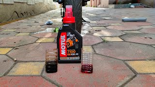 Motul 7100 4T FullySynthetic 10W40 Engine Oil Review after 5000 Kilometres  Unexpected Results [upl. by Humpage]