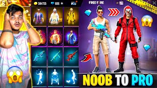 Free Fire NOOB To PRO I Got All Rare Bundles From New Event😍 In 9 Diamonds Garena Free Fire [upl. by Tteraj438]