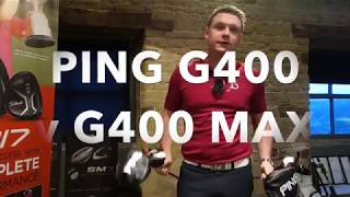 PING G400 MAX vs PING G400 REVIEW LAUNCH MONITOR amp ON COURSE [upl. by Ahsiener]