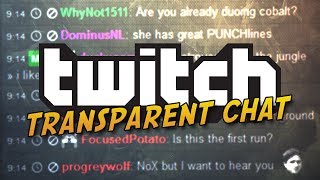 TwitchTV Transparent Chat Overlay in OBS  Tutorial [upl. by Eberhart]