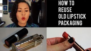 How to reuse old lipstick packaging [upl. by Saffian]