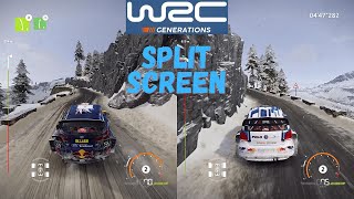 WRC Generations  2 players versus Gameplay  Splitscreen  Monte Carlo Rally [upl. by Eednyl115]